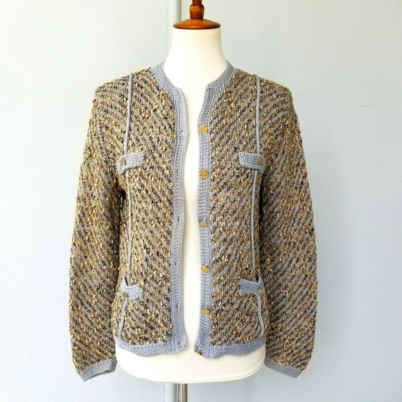 Peruvian Connection Sweaters - Peruvian Connection S Pima Cotton Long Sl Cardigan